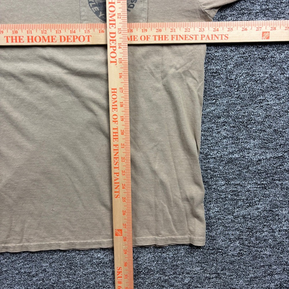 Grunge Harley Davidson Biker Smoky Mountain Brown Pocket T-Shirt Size Large - Picture 6 of 6
